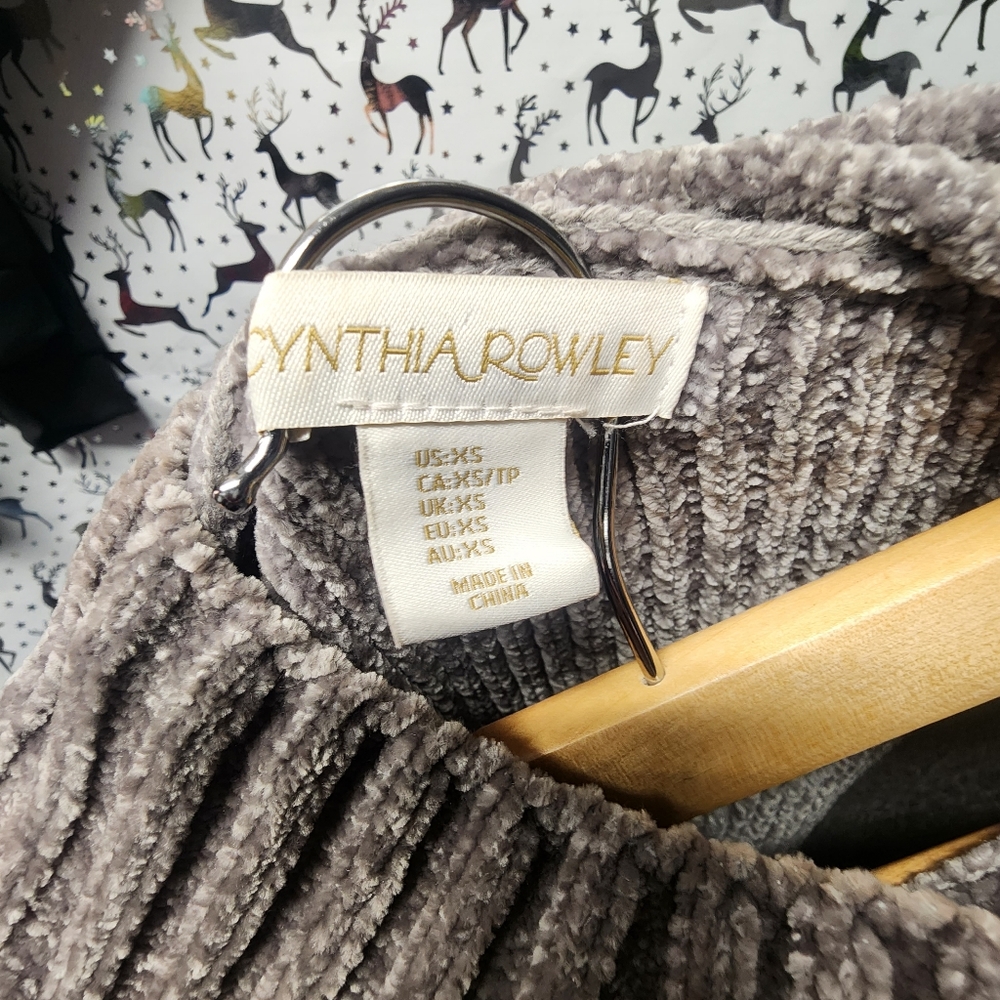 Cynthia Rowley Gray XS SWEATER